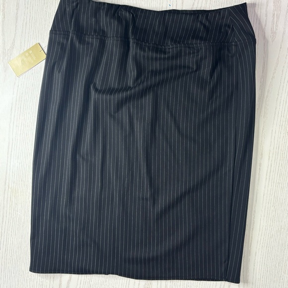 Worthington Dresses & Skirts - Black Striped Pencil Slit Skirt